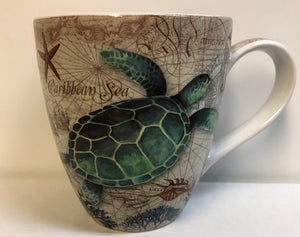 Mar Indigo Turtle Mug