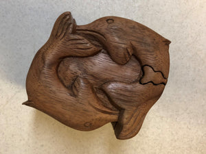Two Dolphins Puzzle Box