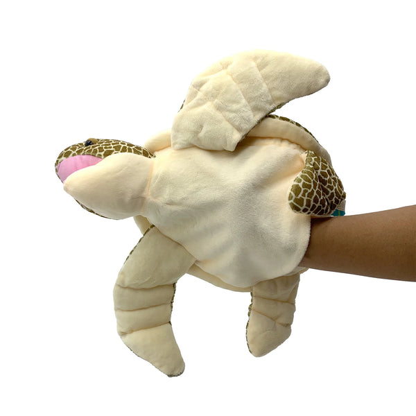 Gus Turtle Plush Toy with puppet pocket