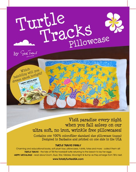Turtle Tracks Pillowcase