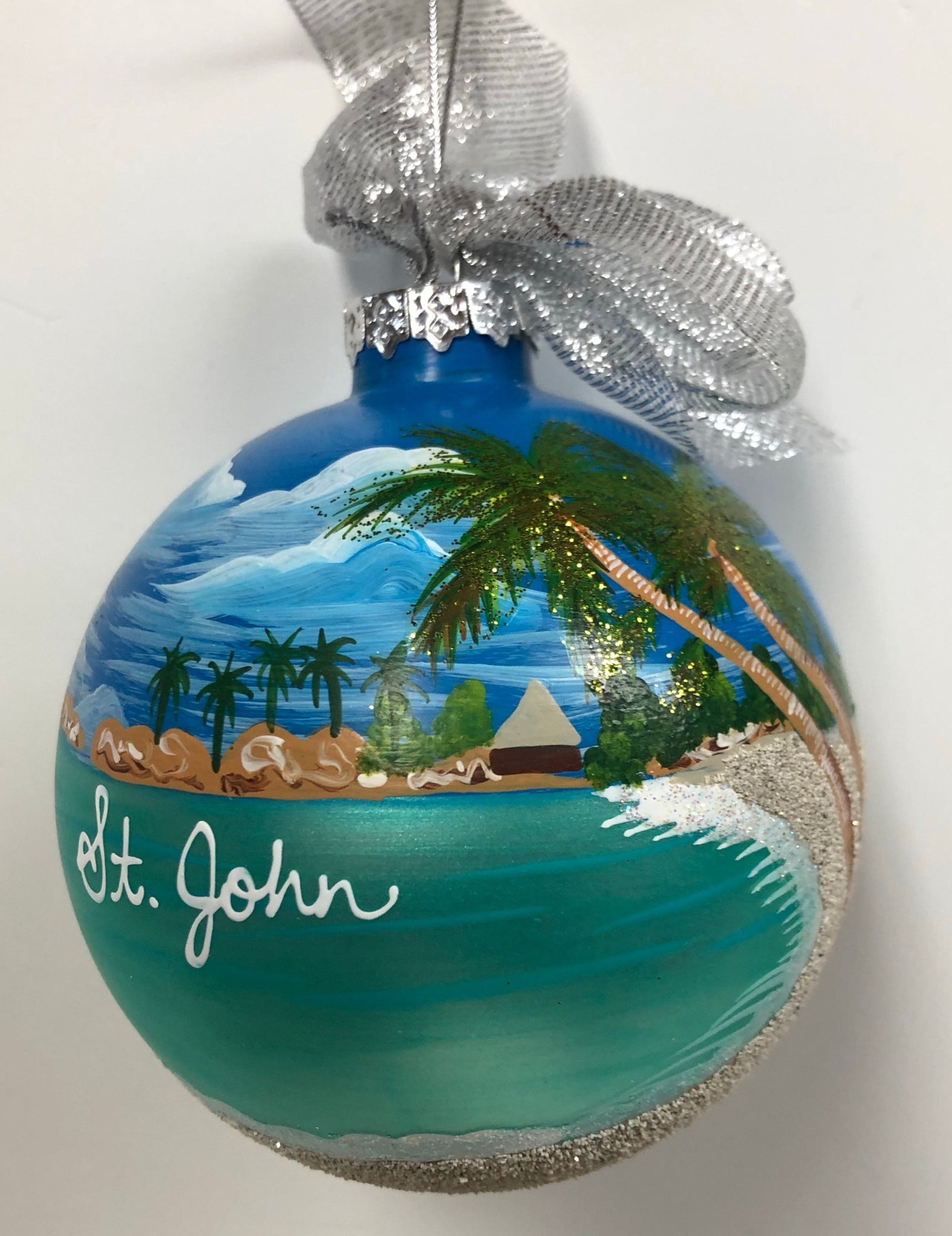 The Beach Glass Ball Ornament - St. John, VI