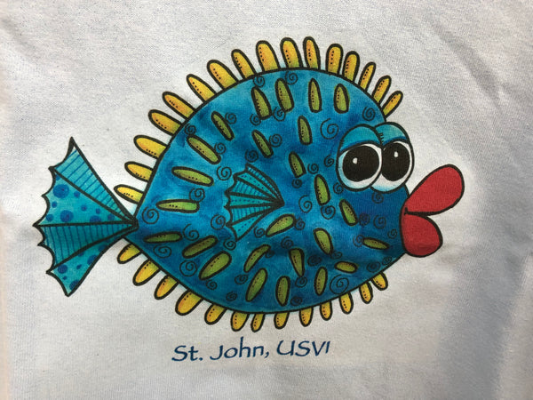 St. John Puffer Fish Youth Tee Shirt