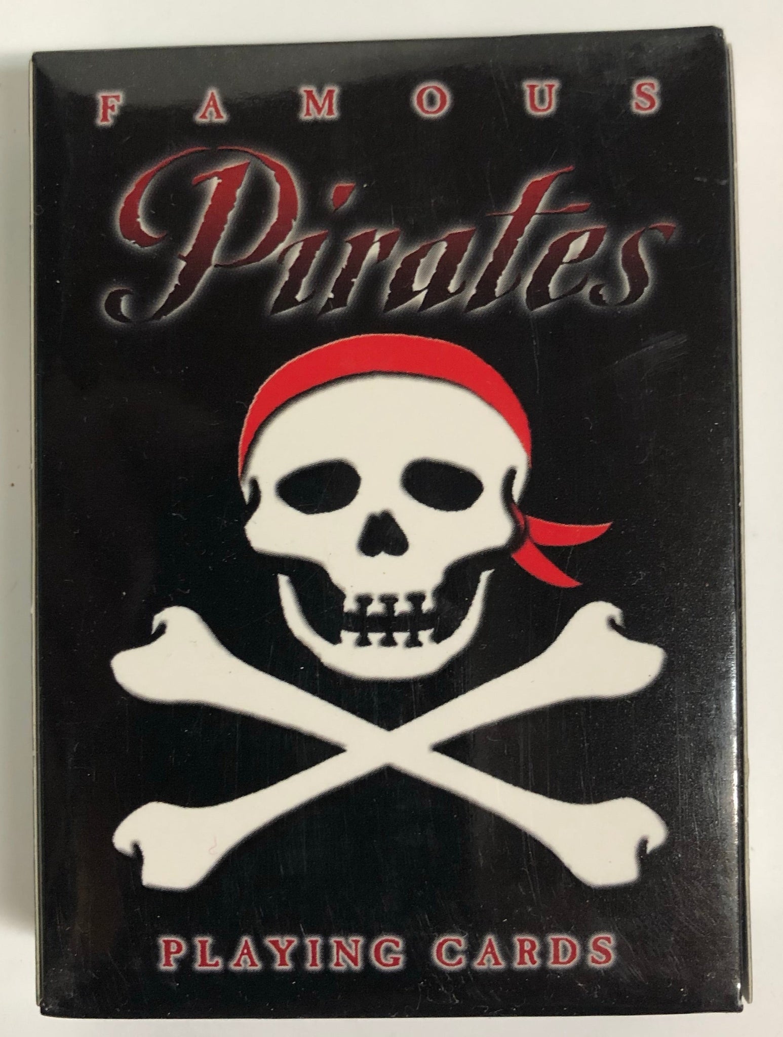 Famous Pirates with Red Hat Pirate Skull Playing Cards