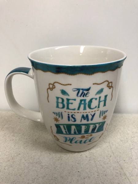 The Beach Is My Happy Place St. John, VI Mug