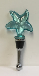 Starfish Biscayne Art Glass Winestopper