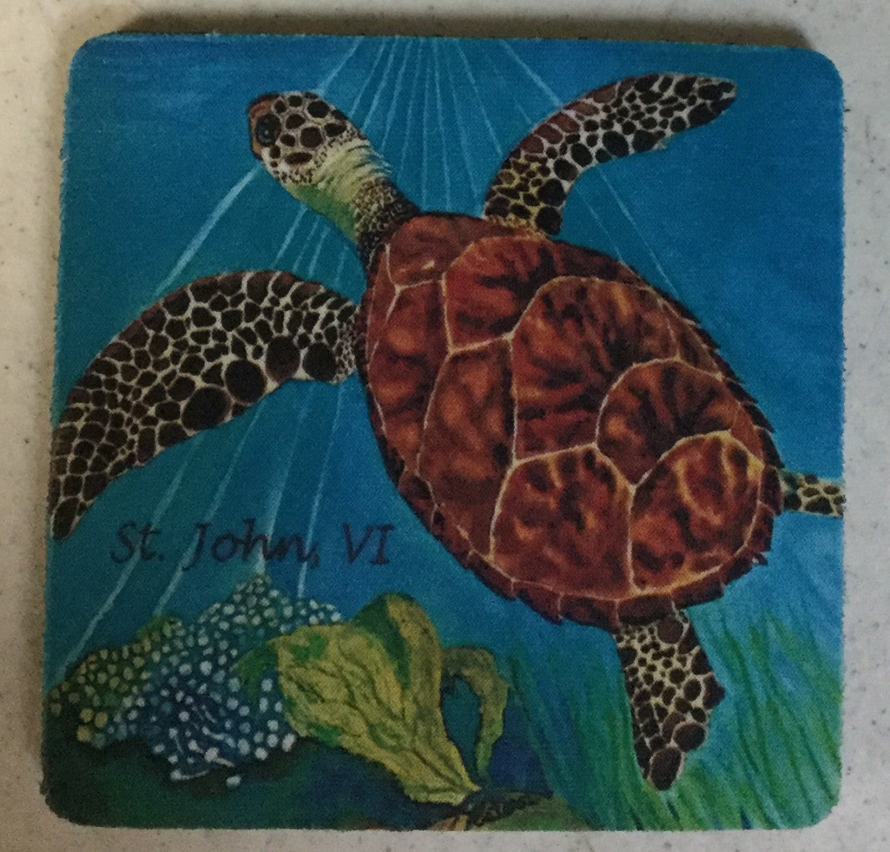 Turtle #1 Soft Coaster