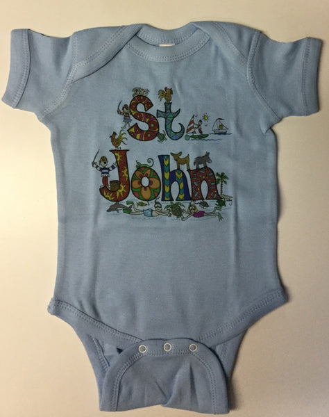 St. John Custom Design Cotton Onesie