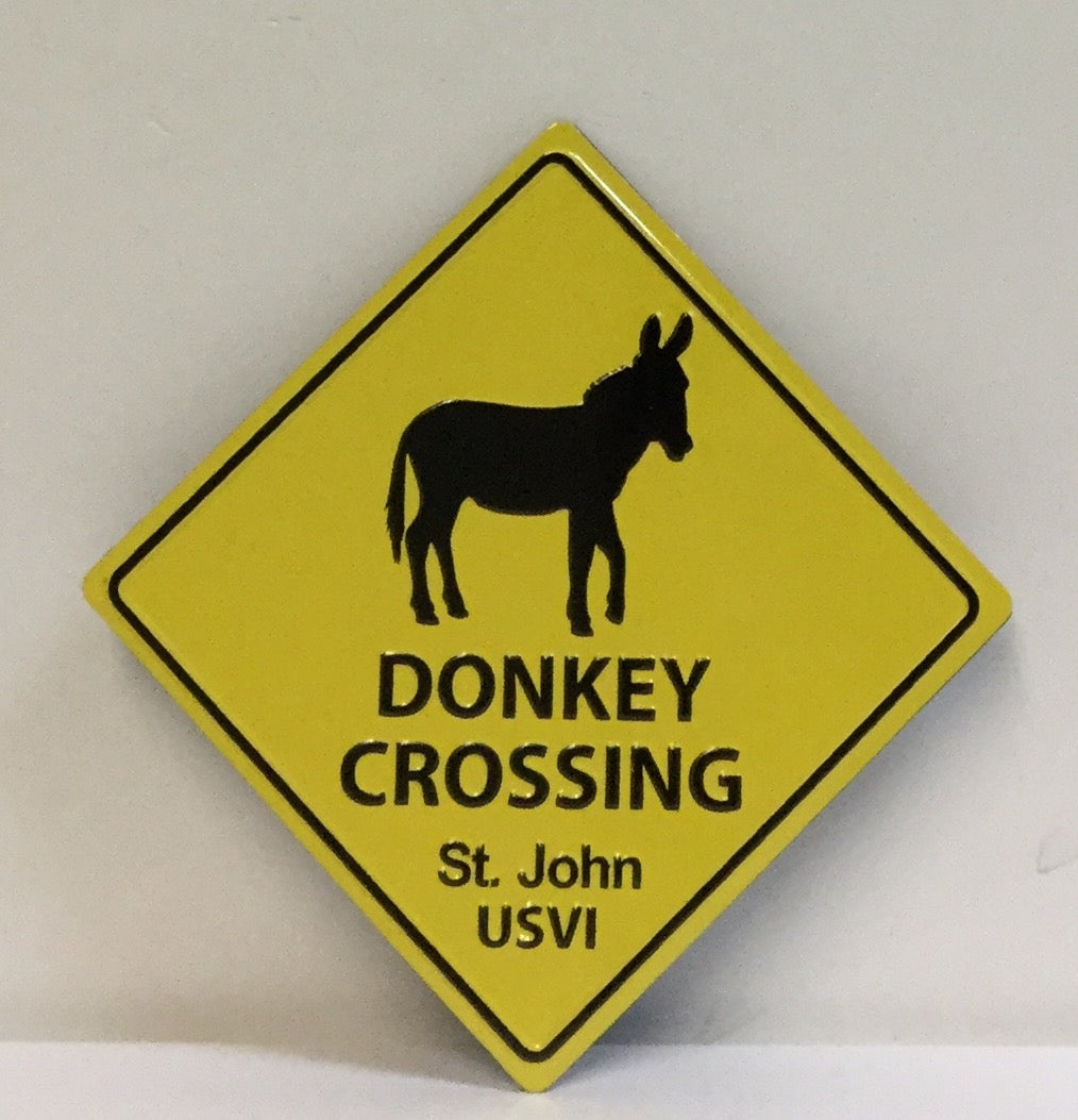 Donkey Crossing Magnet