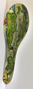 Antique USVI Map Spoonrest