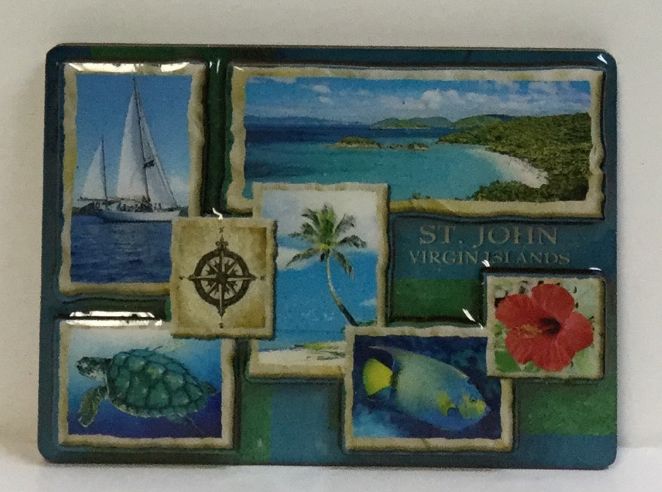 St. John Scenes 3D Magnet
