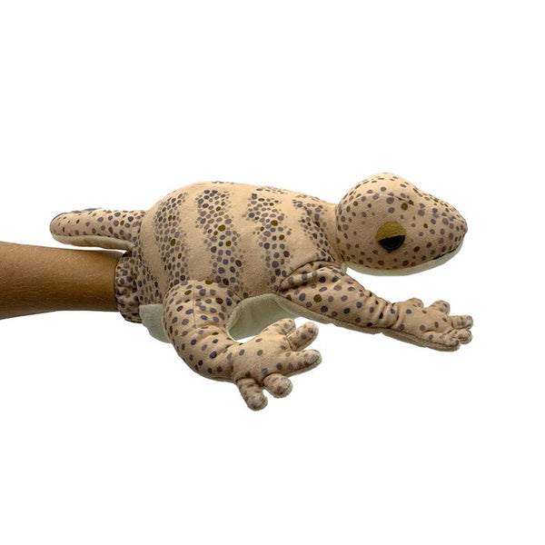 Gink Gecko Plush Toy with puppet pocket