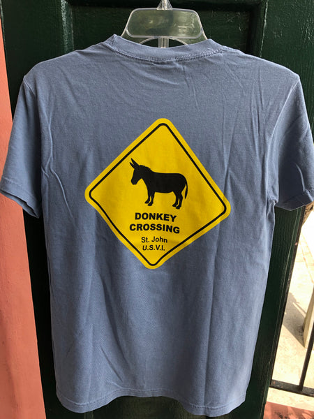 Donkey Crossing St. John Tee Shirt for adults