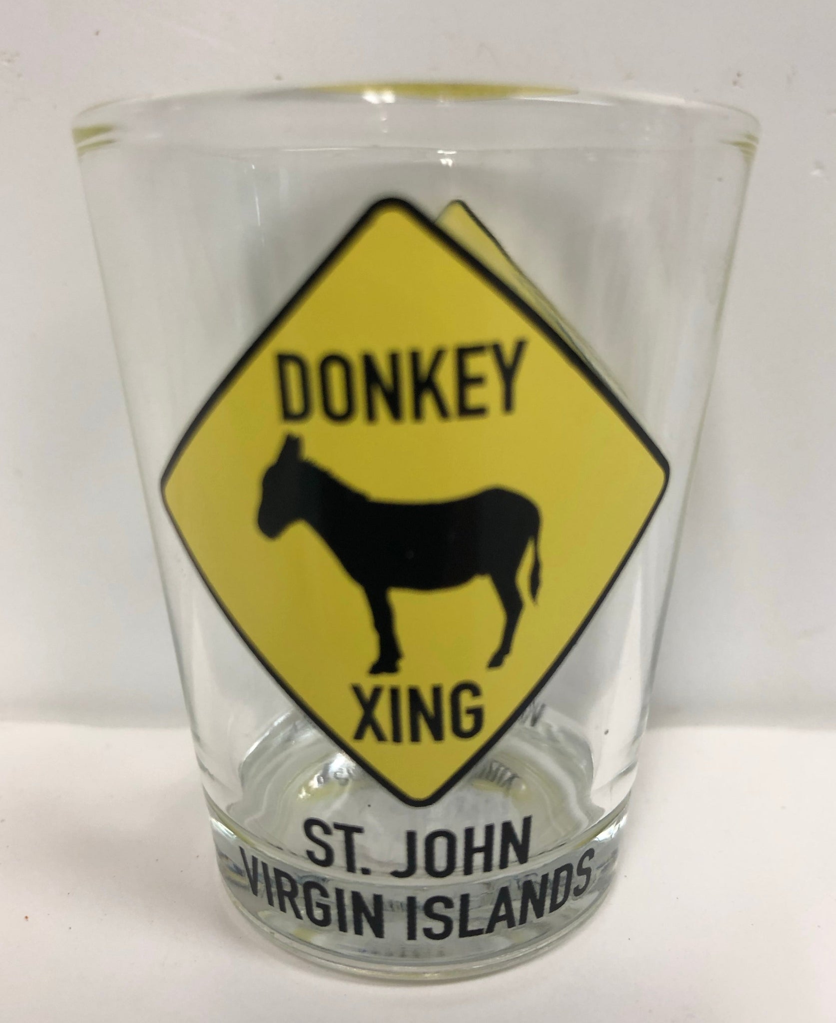 Donkey Crossing Shot Glass
