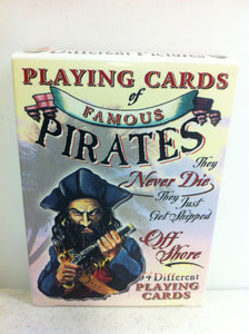 Famous Pirates Never Die Playing Cards
