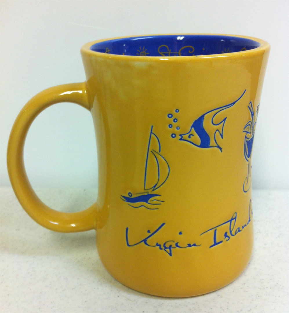 Virgin Islands Embossed Mug